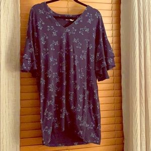 Lucky Brand blue floral short dress